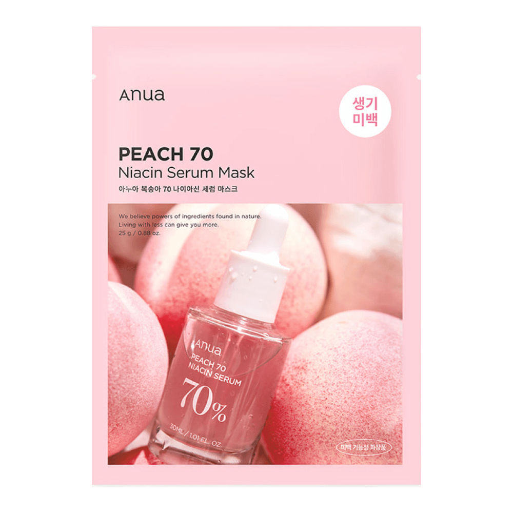 Тканевая маска с персиком для сияния кожи Anua Peach 70% Niacin Serum Mask