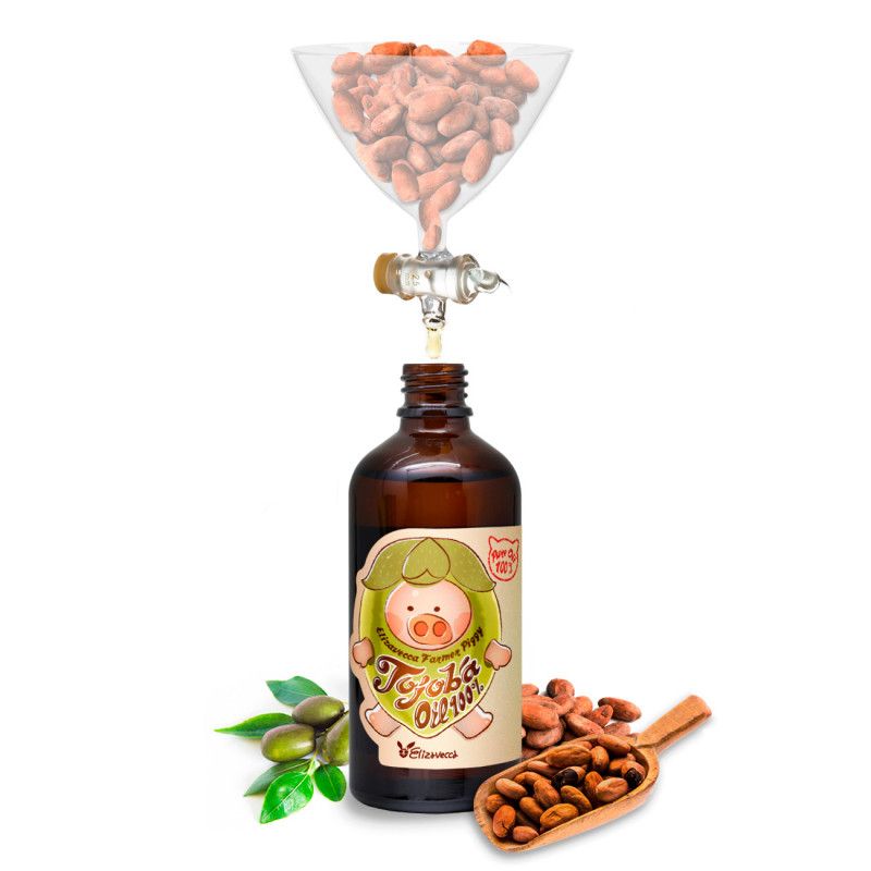 Сыворотка с маслом жожоба 100% Elizavecca Farmer Piggy Jojoba Oil 100%