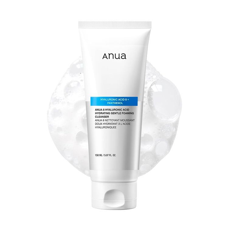 Мягкая пенка для умывания Anua 8 Hyaluronic Acid Hydrating Gentle Foaming Cleanser