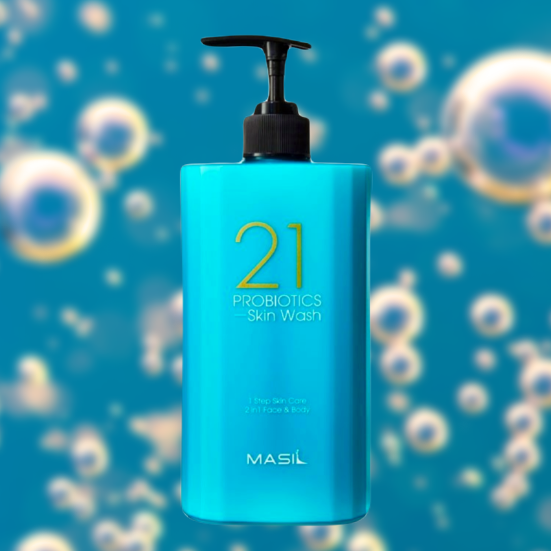 Универсальное очищающее средство 2 в 1 для лица и тела c пробиотиками MASIL 21 Probiotics Skin Wash