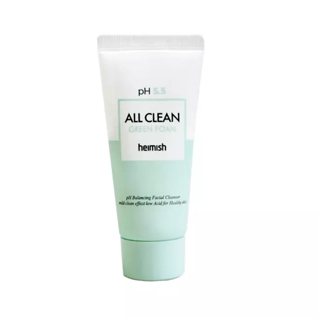Слабокислотный гель для умывания Heimish pH 5.5 All Clean Green Foam